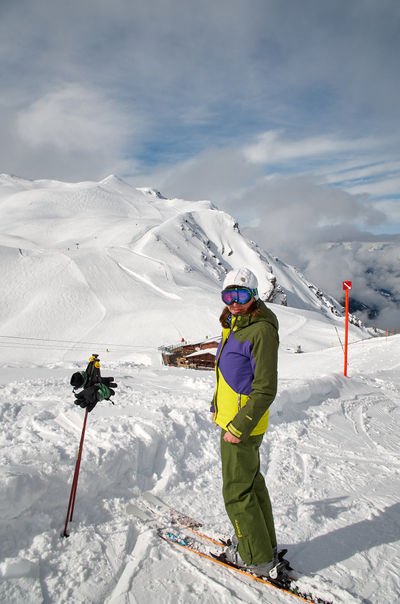 Skiing in Arosa, Swiss Apls, Switzerland