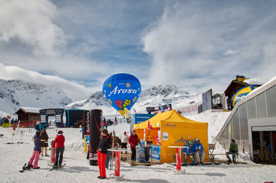 Skiing in Arosa, Swiss Apls, Switzerland