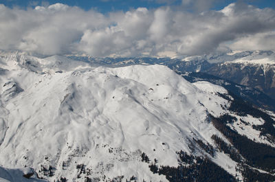 Skiing in Arosa, Swiss Apls, Switzerland