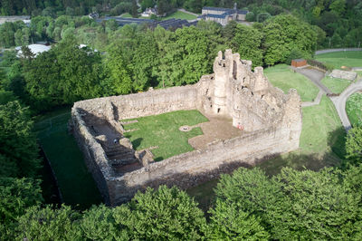 Aerial photo of Balvenie castle