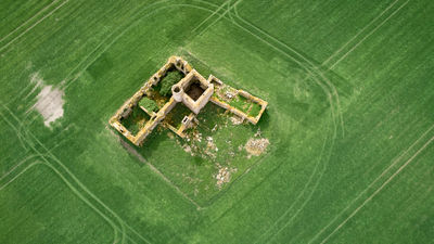 Aerial view of Castle Of Pittulie