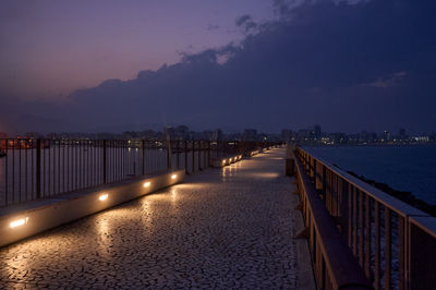 Puerto de Gandia at night