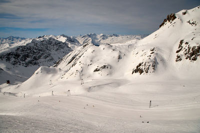 Sky Mountain Snow Cloud Slope Highland