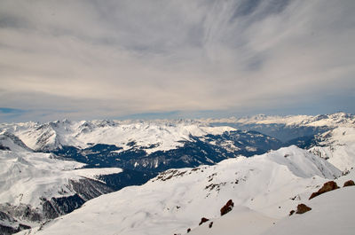 Cloud Sky Snow Mountain Slope Ice cap