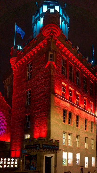 Building Window Light Electricity Pink Brick