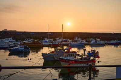 Sunset at Newhaven Harbour, Edinburgh