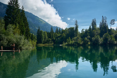 A lake in Swiss Alps