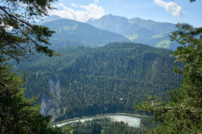 A landscape in Swiss Alps