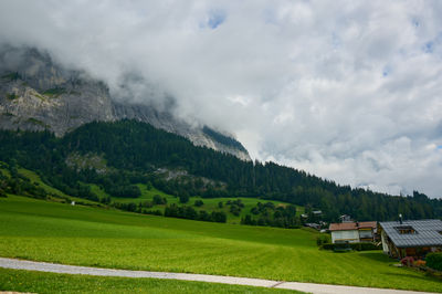 A village in Swiss Alps