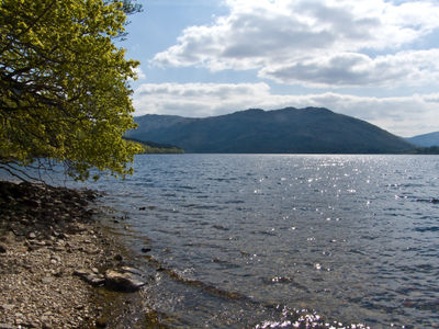 On the West Highland Way along Loch Lomond