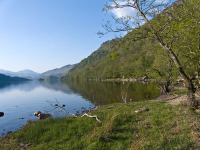 On the West Highland Way along Loch Lomond