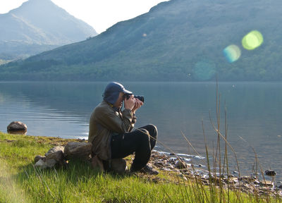 On the West Highland Way along Loch Lomond