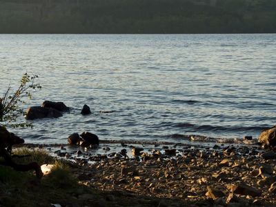 Camping on Loch Rannoch in summer