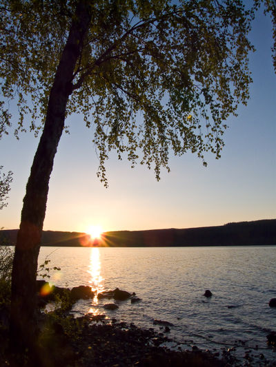 Camping on Loch Rannoch in summer