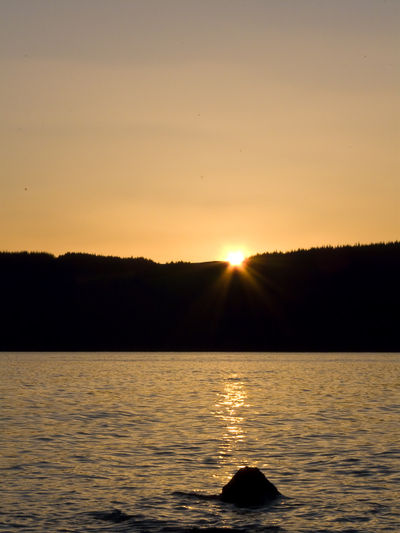 Camping on Loch Rannoch in summer