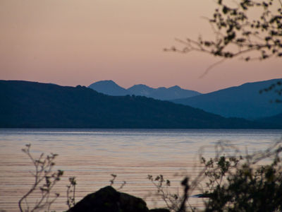 Camping on Loch Rannoch in summer