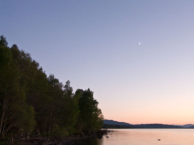 Camping on Loch Rannoch in summer