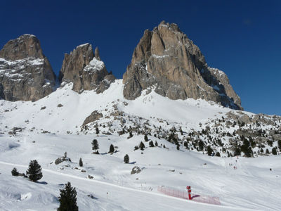 Skiing in Dolomites