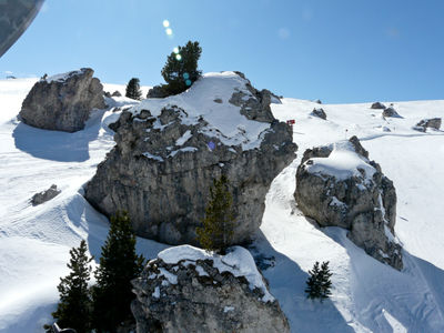 Skiing in Dolomites