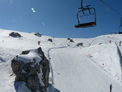 Skiing in Dolomites