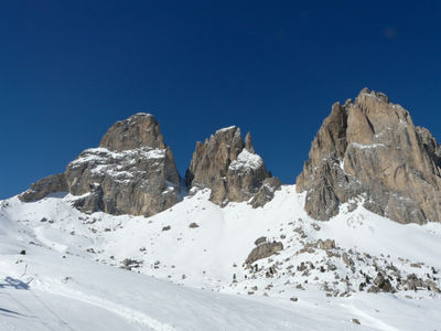 Skiing in Dolomites