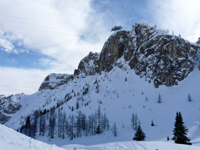 Skiing in Dolomites