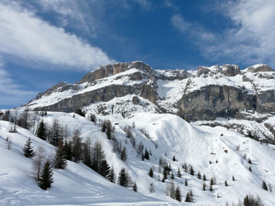 Skiing in Dolomites