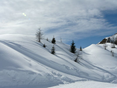 Skiing in Dolomites