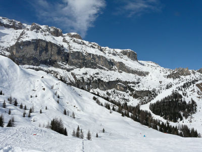 Skiing in Dolomites