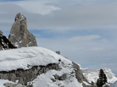 Skiing in Dolomites