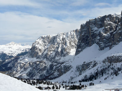 Skiing in Dolomites