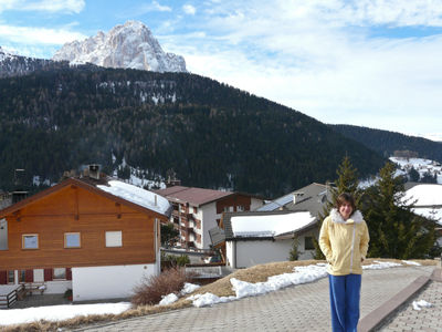 Skiing in Dolomites