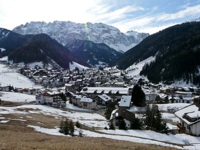 Skiing in Dolomites