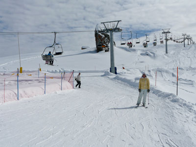 Skiing in Dolomites