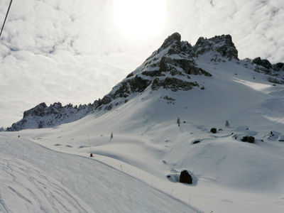 Skiing in Dolomites