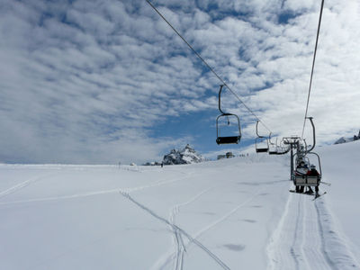 Skiing in Dolomites