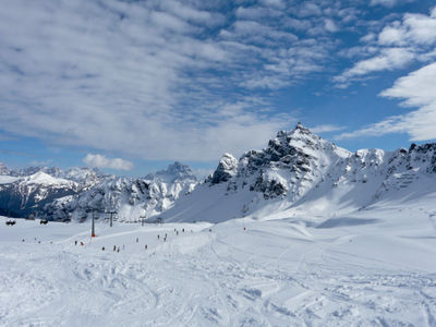 Skiing in Dolomites