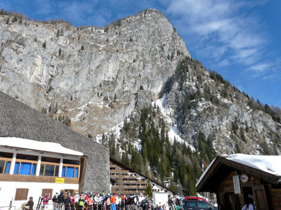 Skiing in Dolomites