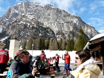 Skiing in Dolomites