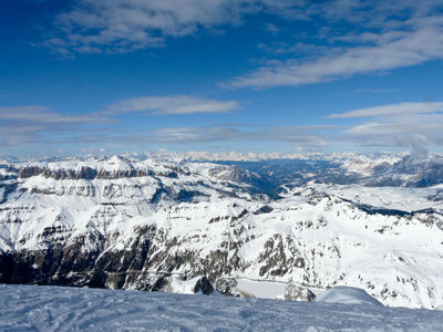 Skiing in Dolomites