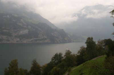 Hiking around Urnersee lake (part of Lake Lucerne)