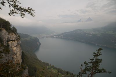 Hiking around Urnersee lake (part of Lake Lucerne)