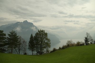 Hiking around Urnersee lake (part of Lake Lucerne)