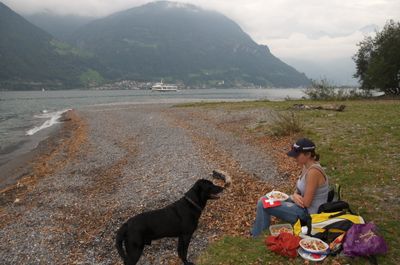 Hiking around Urnersee lake (part of Lake Lucerne)