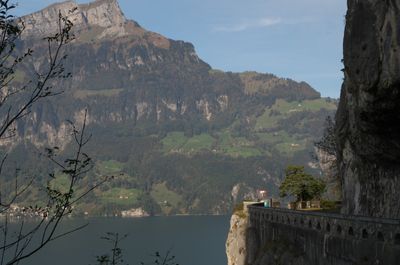 Hiking around Urnersee lake (part of Lake Lucerne)