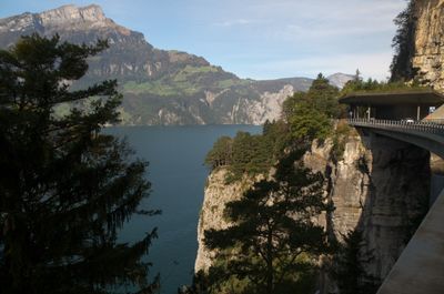 Hiking around Urnersee lake (part of Lake Lucerne)