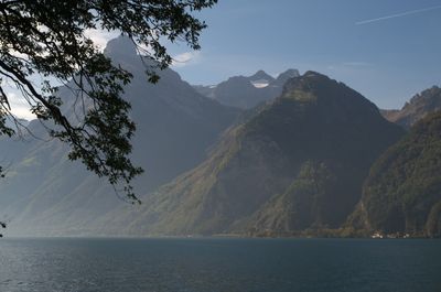 Hiking around Urnersee lake (part of Lake Lucerne)