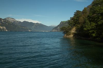 Hiking around Urnersee lake (part of Lake Lucerne)