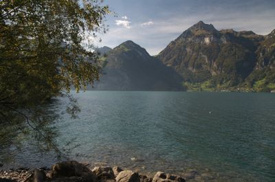 Hiking around Urnersee lake (part of Lake Lucerne)