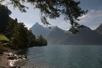 Hiking around Urnersee lake (part of Lake Lucerne)